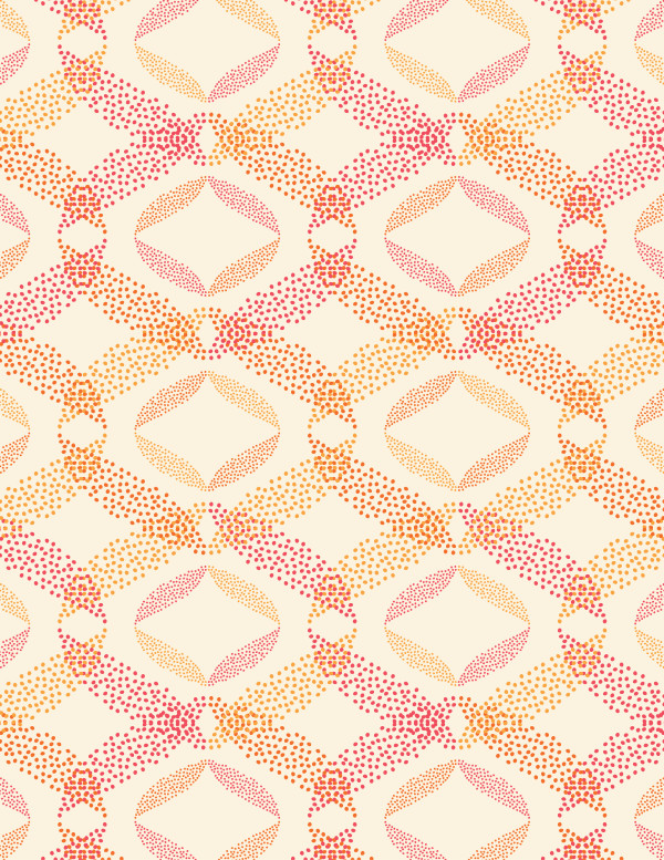 Spotted Overlapping Chevron Stacked (Illustration Repeating Pattern)