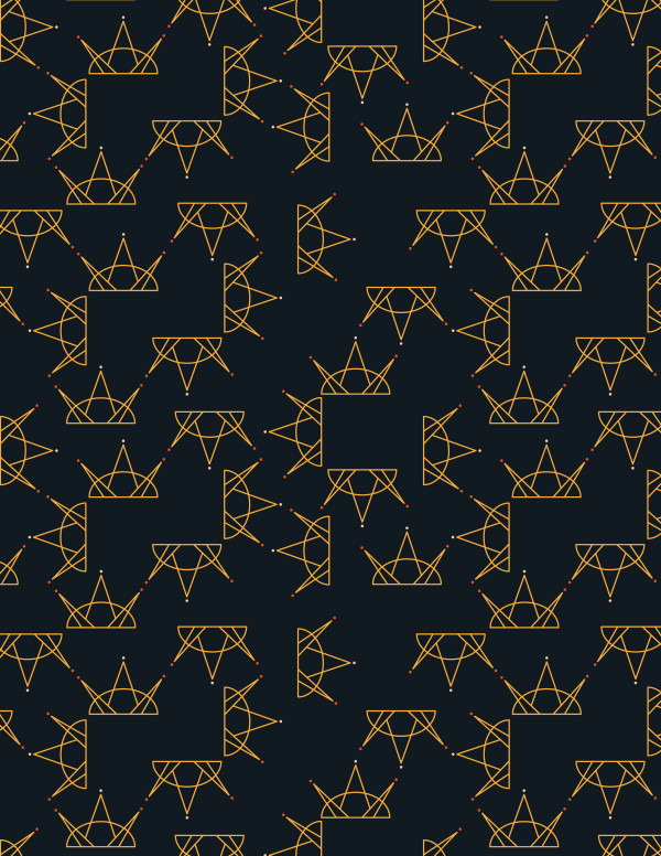 Pointy Crown (Illustration Pattern Repeat)