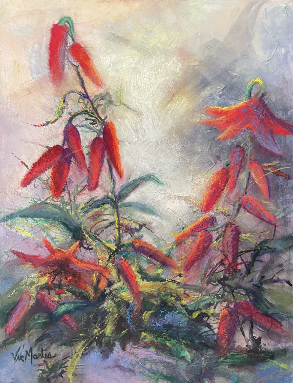 Red Pepper Lilies by Vic Mastis