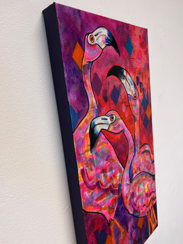 Flamingo Trio by Mark Williams
