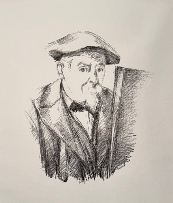 Self-Portrait at the Easel by Paul Cézanne