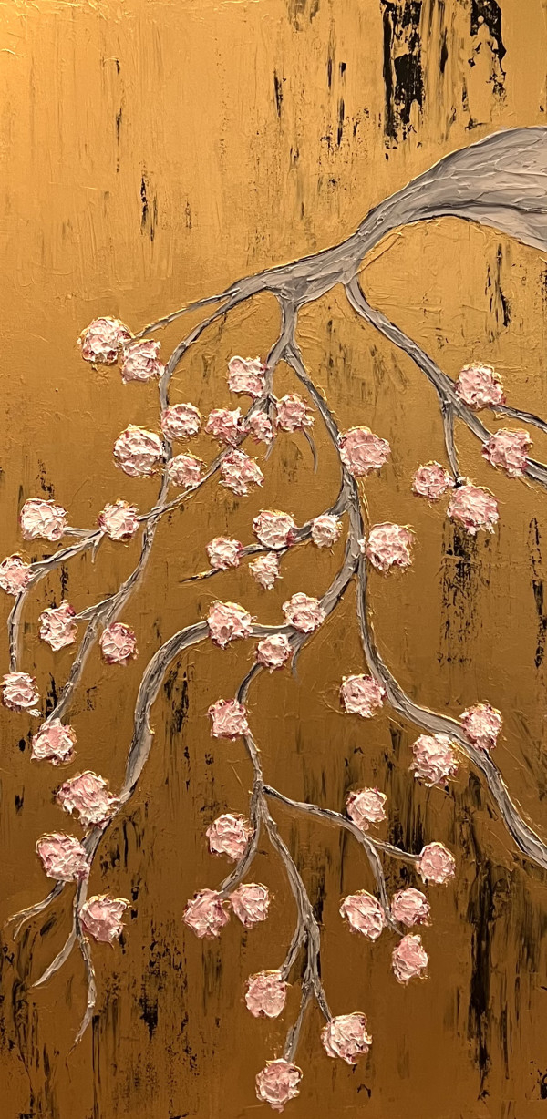 Cherry Blossoms on Gold
