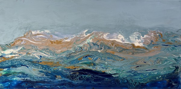 Ways of the Waves in Gold by Artnova Gallery