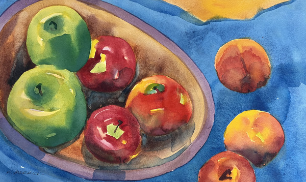 Apples and Peaches by Artnova Gallery
