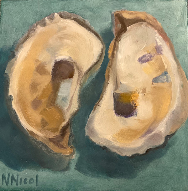 Oyster Shell Pair by Artnova Gallery & Salt Studio