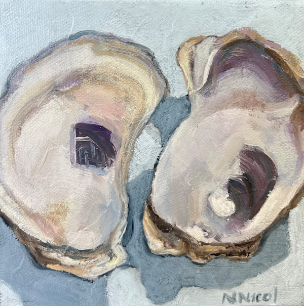 Oysters on blue by Artnova Gallery & Salt Studio, Image 1.