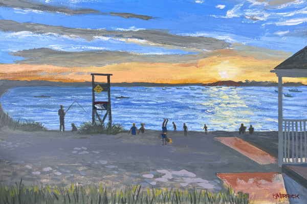 Oyster Pond, August by Artnova Gallery