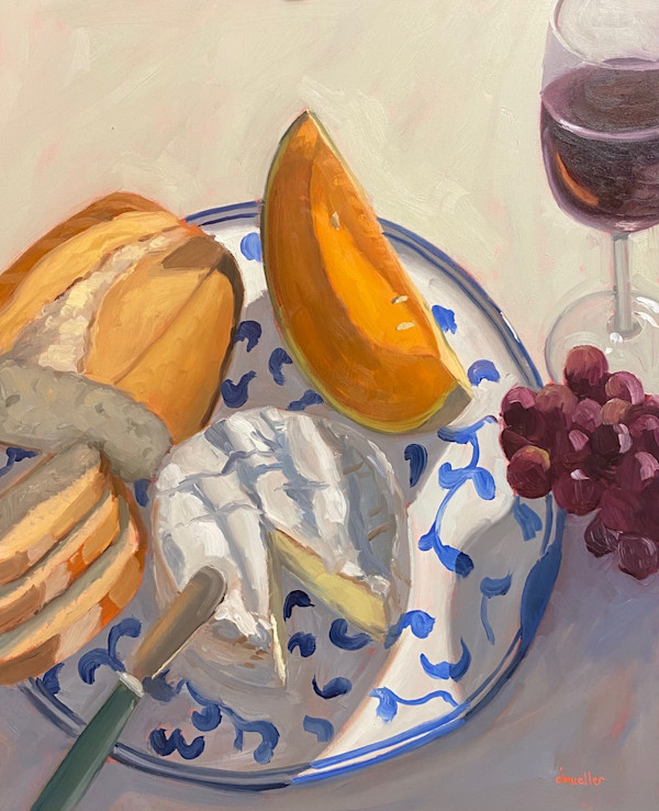 Brie and Bread by Artnova Gallery