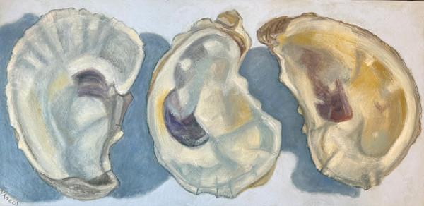 3 Wild Oyster Shells by Artnova Gallery