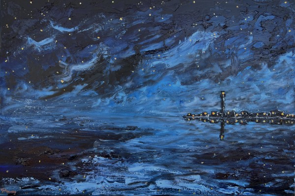 Provincetown Starry Night by Artnova Gallery
