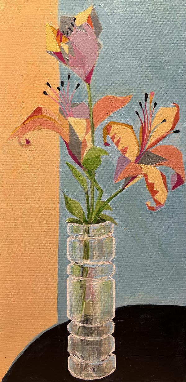 Lilies in Crystal by Artnova Gallery