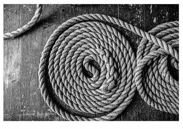 Old Harbor Grit in Black and White by Artnova Gallery & Salt Studio