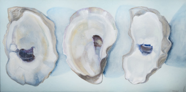 3 Wild Oyster Shells by Artnova Gallery