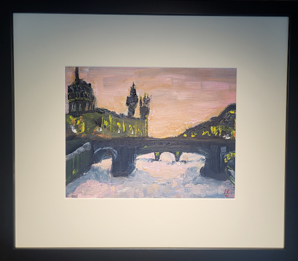 Sunset on the Sienne by Gail Knecht