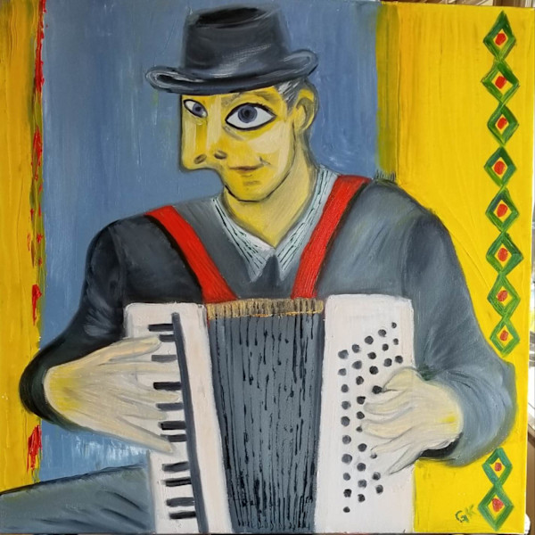 Firenze Street Musician by Gail Knecht