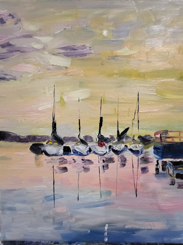 Boats at Rest in Brighton Bay by Mike Knecht, Image 1.