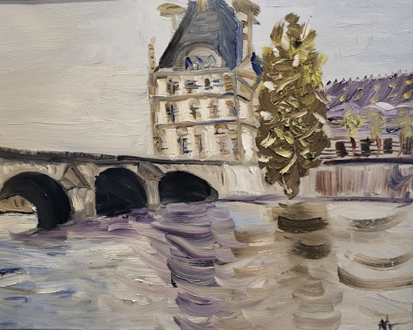 Reflections on the Sienne- Pont du Carrousel by Mike Knecht, Image 1.