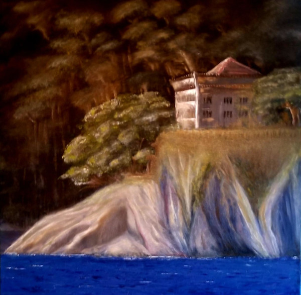 Mediterranean memories- Coast of Italy near Portofino by Gail Knecht