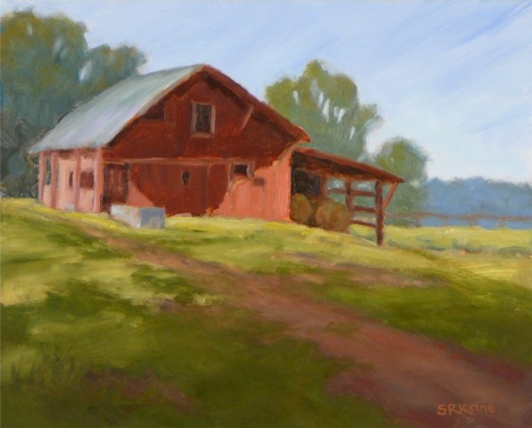 Morning at the Red Barn by Sonia Kane