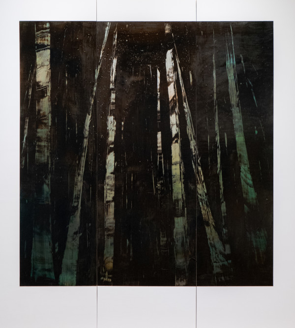 Breath of Evening (triptych) by Lesley Frenz