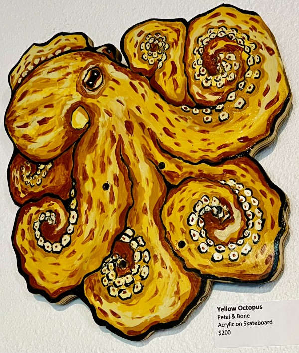 Yellow Octopus by Petal & Bone by Derek Gores Gallery