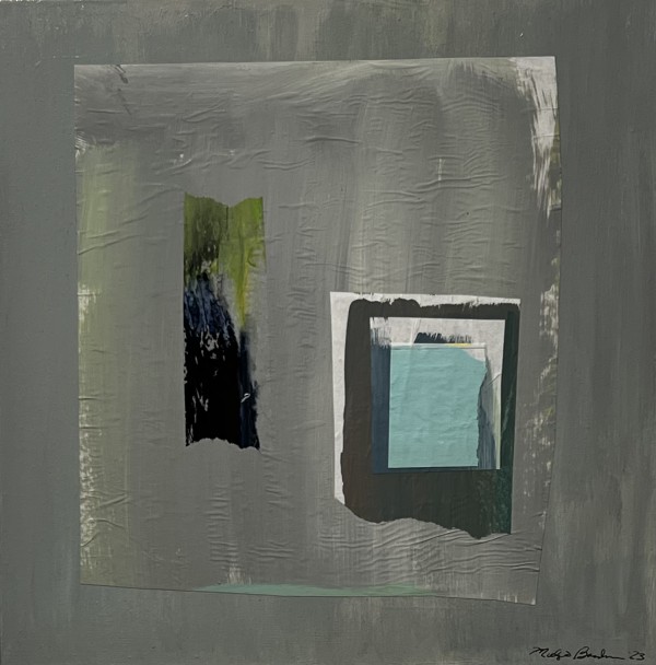 Rothko Green/Grey by Midge Baudouin by Derek Gores Gallery