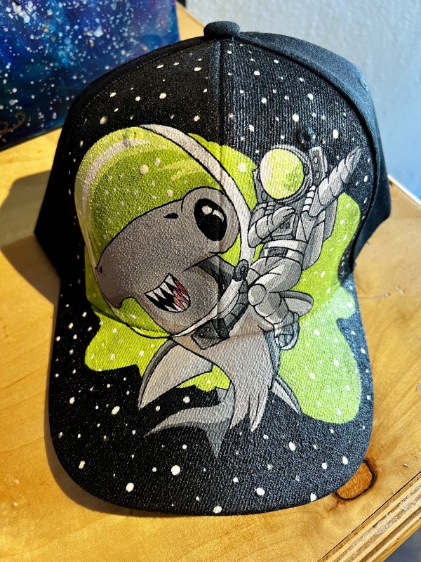Space Shark Hat by Laura Daughtery by Derek Gores Gallery