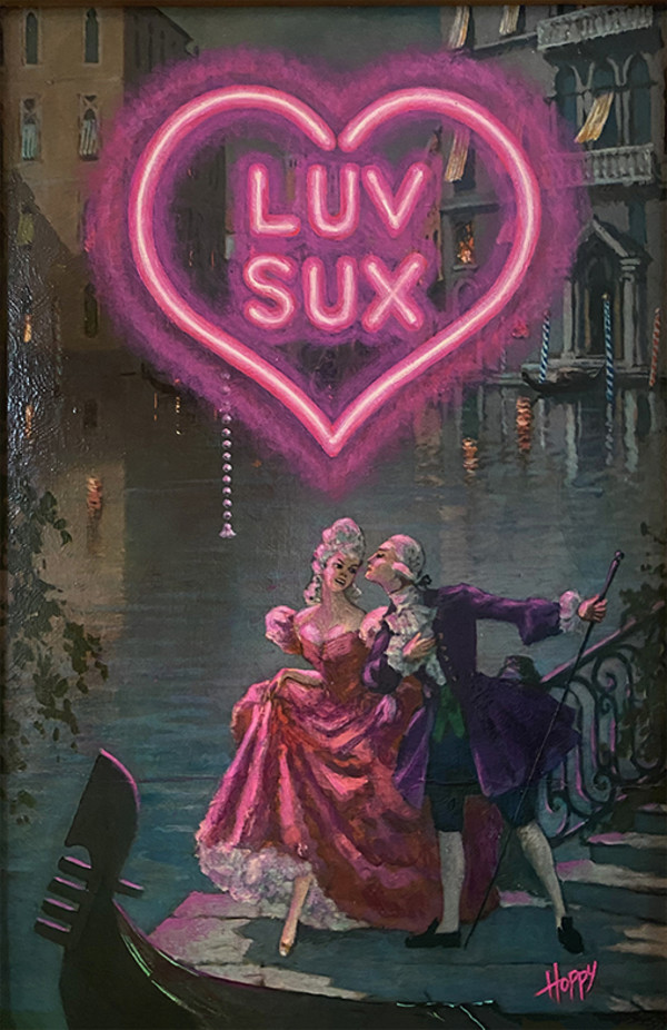 LUV SUX by Hoppy Highhat by Derek Gores Gallery