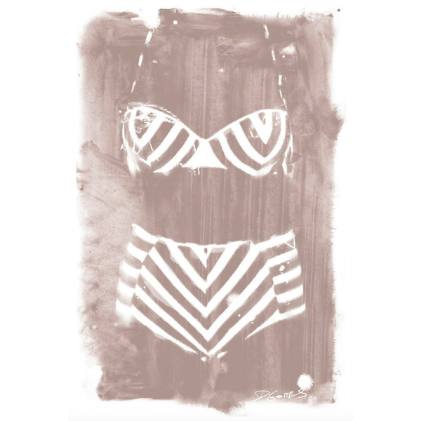 Vintage Bikini - Smoky Quartz by Derek Gores by Derek Gores Gallery