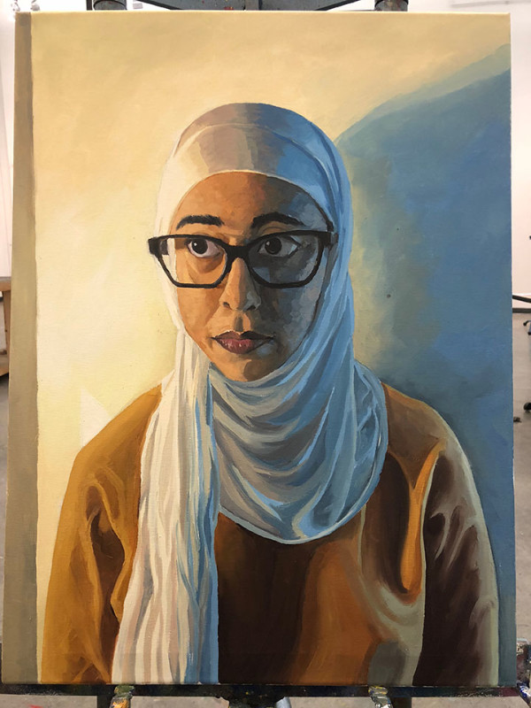 Self Portrait by Raghad Almofeez