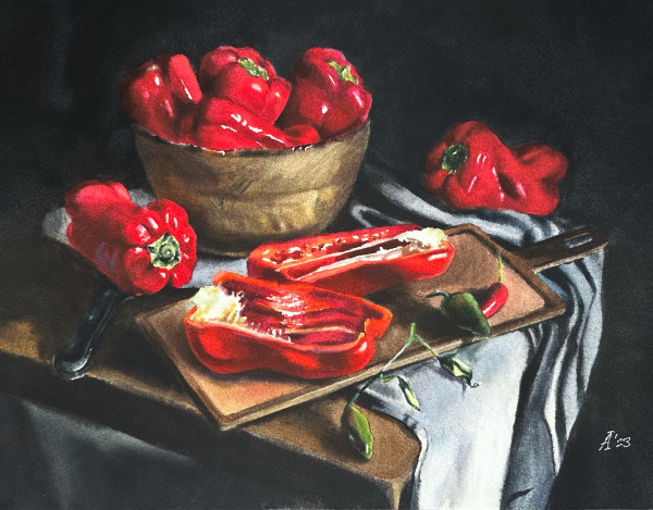 Peppers by Irina Anikeeva