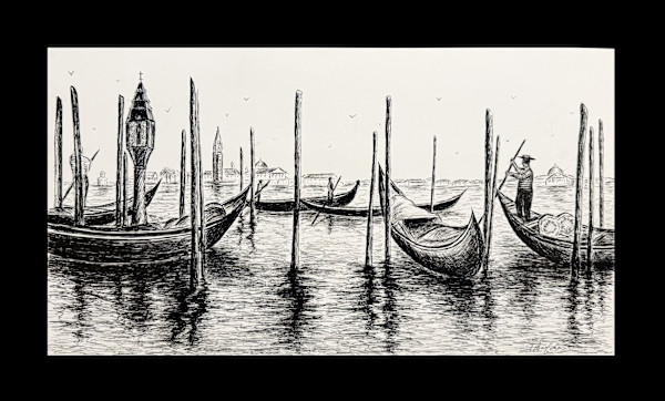 Gondola at Piazza San Marco by Ed Barfatani, Image 1.