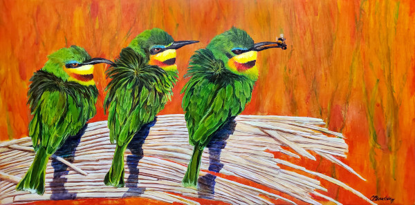 The Bee Eaters by Cyndy Beardsley