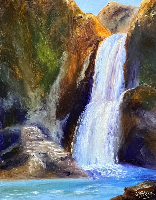 Waterfall in the Mountains by Alice Blue, Image 5.