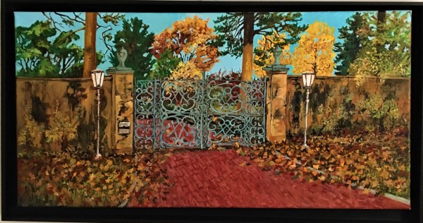 Chestnut Hill Gates in Fall by Nancy Brockmon