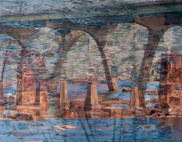 James River Naiad  Through The Manchester Bridge by Kate Brogdon