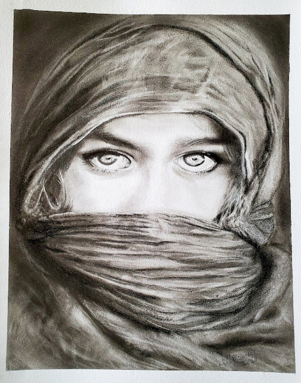 Winter is coming, Doraine Carswell, Drawing - Charcoal and pencil