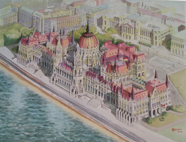 Budapest Parliament by Charles Hetenyi