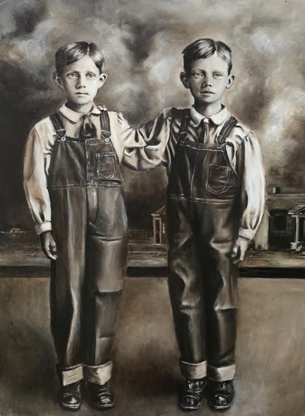 George and Bill 1908 by Liz Cooper