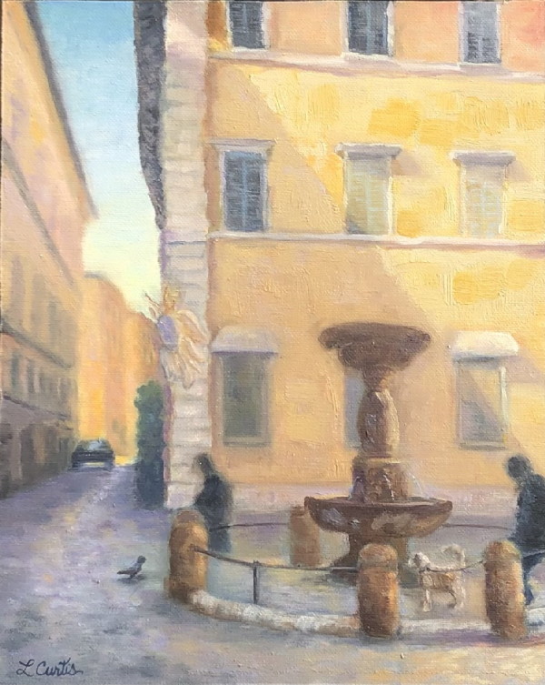 Peaceful Piazza Morning by Lisa Curtis