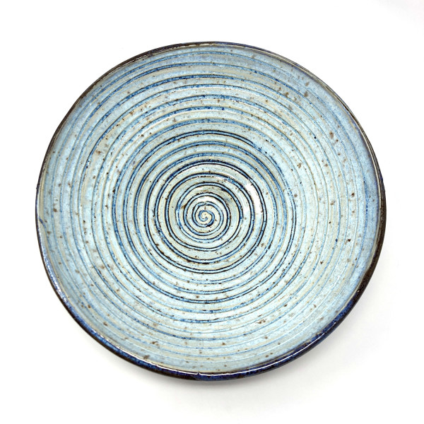 Light Blue Spiral Bowl by Dallas Franklin