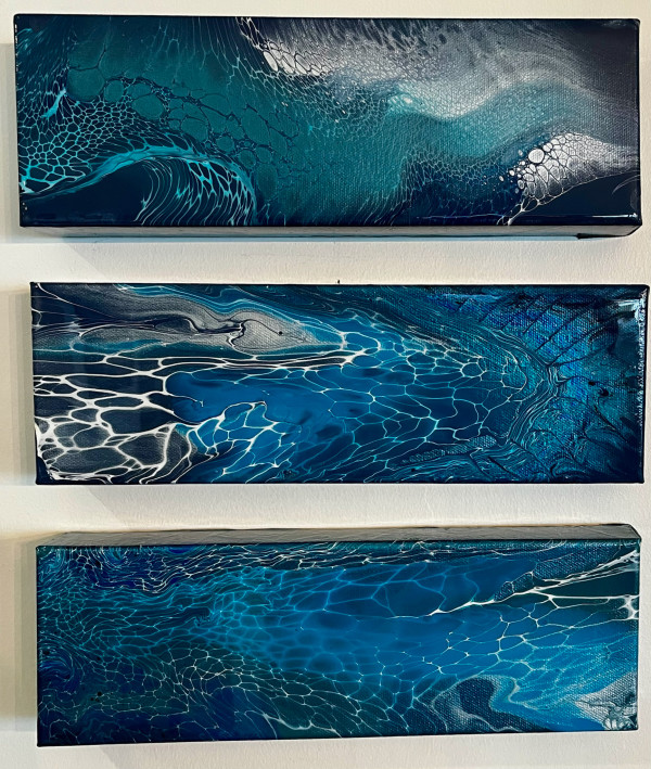 Ocean Triptych by Dana Labow Trevers