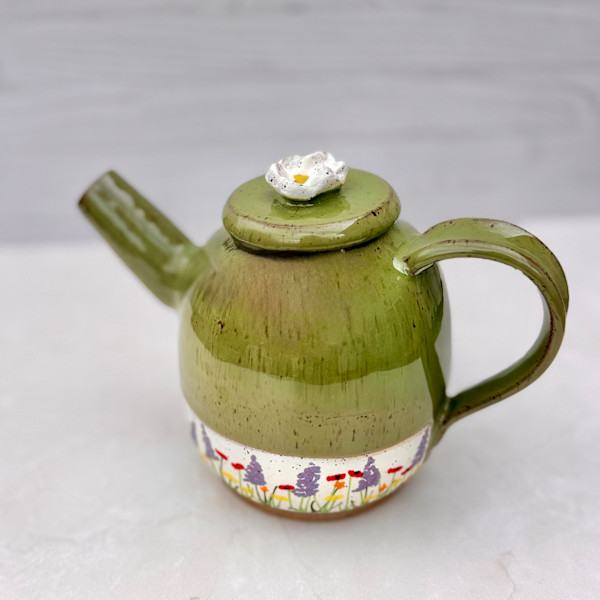 Wildflower Teapot by Katherine Drummond