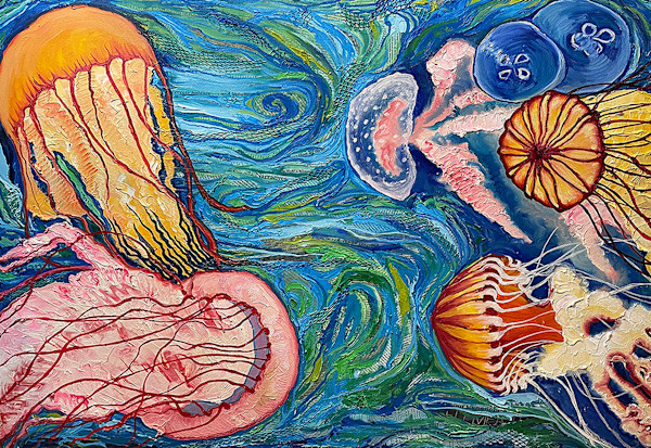 Swimming in Words, Stinging & Beautiful by Emily Candela McLaughlin, Image 1.