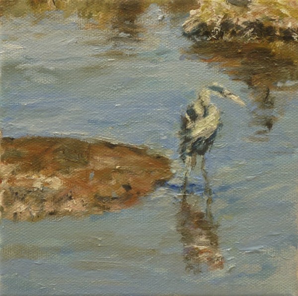 Blue Heron, Richmond Cove by Florence Gray-Ybarra
