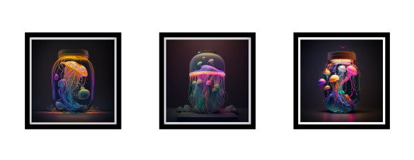 Afterlight: Jellyfish Series Tryptic by Brandon Gellis