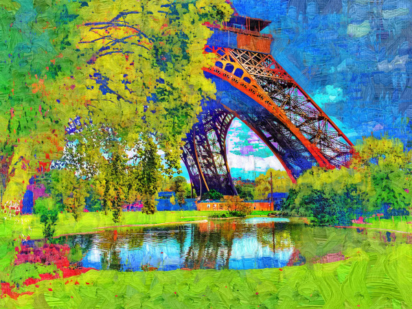 Eiffel Tower Reflection by Susan Lee Giles