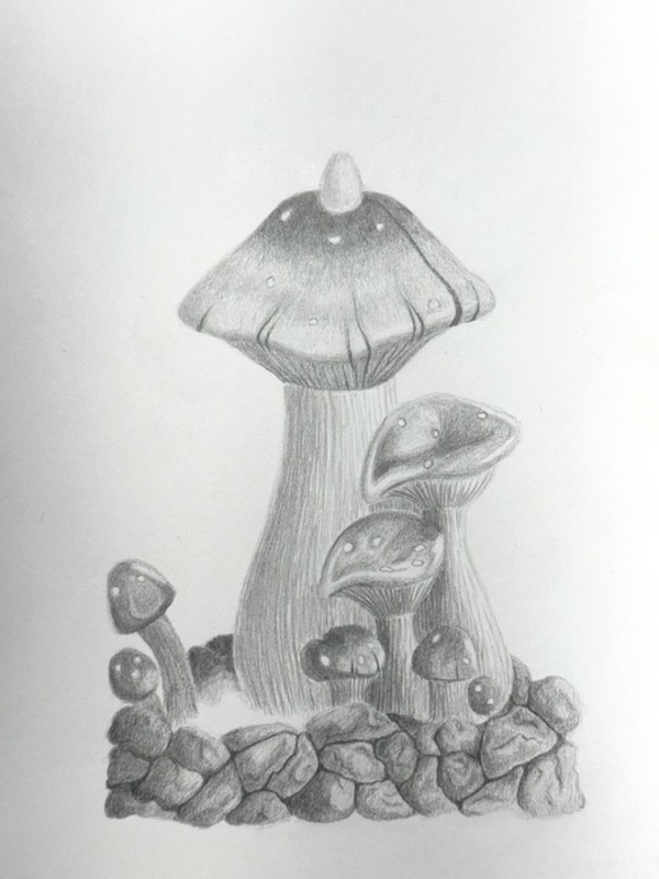 incense shroom by Alex Griffin