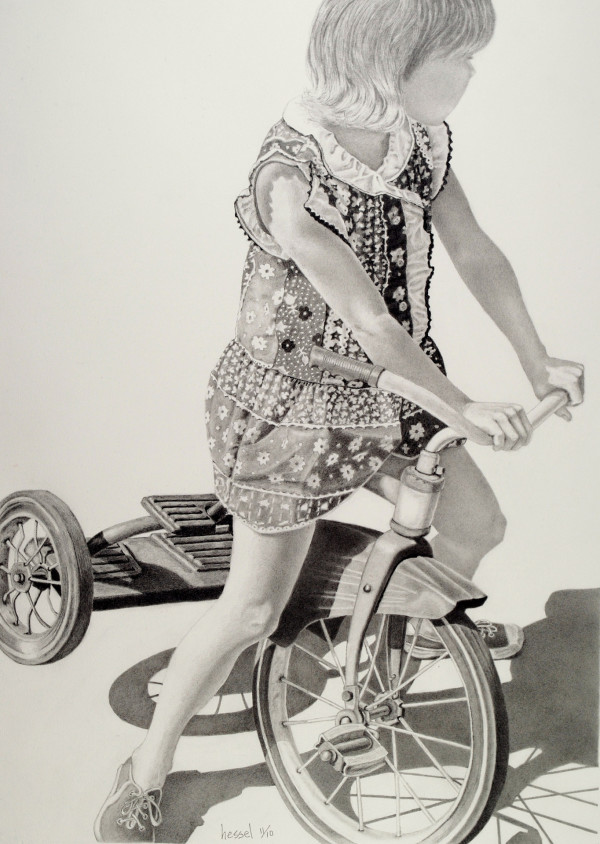 Girl on a Tricycle by Tom Hessel