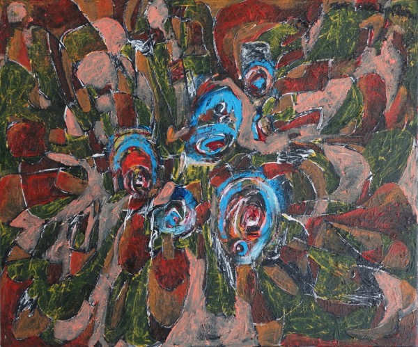 Blue Flowers at Dusk by Chris Kafka